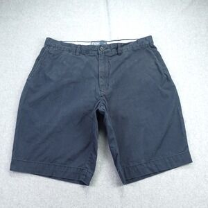 Polo Ralph Lauren Shorts Mens 36 Navy Blue Chino Red Pony Logo Cotton Golf